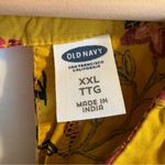 Old Navy Dress Sz XXL Womens Sleeveless Mini Yellow Floral V Neck Cottagecore Photo 4