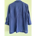 Chico's Blazer Womens 2 Large Blue Lightweight Coastal Beachy Minimalist Career Photo 1