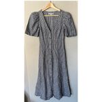 Reformation  Newbury Linen Midi  Dress in Challah Size 0 Photo 8