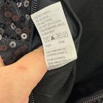 Weissman LA Black Sequin Mock Neck Dress L Asymmetrical Hem Dance Ballet Costume Size L Photo 3