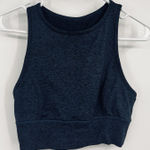 Joy Lab Blue M Crop Top Workout Tank Sports Bra Fitness Yoga Gym Running Pilates Size M Photo 0