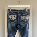 GRACE IN LA  Women's Blue Embellished Jeans Easy Fit Size 29 Photo 2