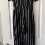 Black And White Striped Romper With Train Size 6 Photo 0