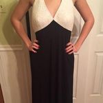 PROM Black and white long US boutique gown Size 12 Photo 0