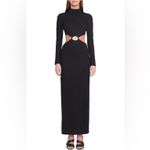 Staud Arlette Cutout Maxi Dress XL Gold Photo 11