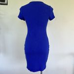 Guess Lana Ribbed-Knit Bodycon Dress MEDIUM BLUE Tanzanite Short Sleeve Photo 10