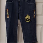 Impressions   capri dark with patch details are a size 10. Photo 0