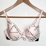 Victoria's Secret Victoria’s Secret Light Pink And Black T-Shirt Lightly Lined Demi Bra Photo 0