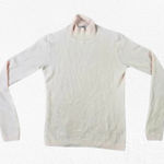 Vince  Peach Pink Waffle Knit Funnel Turtleneck Long Sleeve Sweater Size Small Photo 0