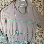 Gentle Fawn Abby Collared Pull Over V-Neck Sweater in Soft Pink, Pearl Sz Large Photo 12