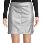 Highline  Collective NWT metallic silver mini skirt Photo 0