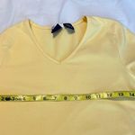 basic editions Vintage 90’s  Cotton Stretch T Shirt Size Small Modern Fit Yellow Photo 4
