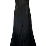 Dave and Johnny Vintage Black & White Sleeveless Halter Formal Long Dress Size 3/4 Photo 1