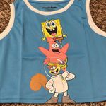 Nickelodeon Spongebob Cropped Jersey Tank Top Photo 4