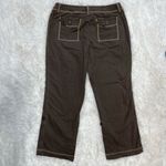 Eddie Bauer Wide Leg Cargo Style Pants Women’s Sz 14 Brown Photo 10