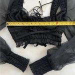 For Love & Lemons NWT Gabrielle Crop Top XS Glam Goth Vampy Witchy Whimisgoth Photo 9