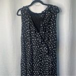 Lane Bryant  polka dot ruffle‎ trim sleeveless jumpsuit size 28 Photo 4