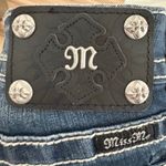 Miss Me Bootcut Midrise Size 31 Fleur de Lis Stretch Denim Jeans Y2K Mcbling Photo 5