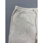 J.Jill Women's M Medium Casual Crop Pants Beige Drawstring Elastic Waist Photo 2