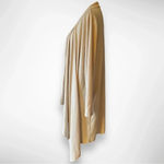 Open Front Lightweight Long Sleeve Draped Apricot Long Cardigan Medium Photo 2