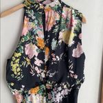 Petal and Pup  Anabelle Halter Neck Midi Dress Black Floral Photo 8