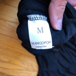 Mangopop NWT Women's Mock Neck Long Sleeve Bodysuit Black Size M Size M Photo 6