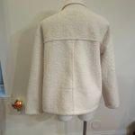 Sanctuary Cream Fuzzy Coat sz L Oversized Shirt Jacket Photo 5