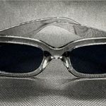 Trendy Y2K fashion sunglasses clear grey square One Size fits all NWT Gray Photo 3