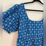 Rhode x Target Blue Eyelet Puff Sleeve Mini Dress Photo 1