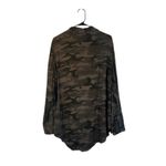 Sanctuary Green Camo Long Sleeve High Low Hem Button Down Shirt Women Sz M Photo 1