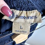 Democracy NWT  Navy Cotton Utility Skirt Sz L Photo 2
