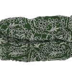 By Together Green White Eyelet Crochet Lace Wrap Twist Bandaeu Crop Top  Small Boho Photo 0