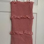 Amazon Ruffle Pink Midi Dress XS Photo 0