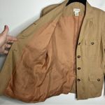 Ann Taylor  linen blend‎ jacket size 12 tan brown Photo 6