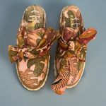 Farm Rio Summer Dream Mule Sneaker Floral Print with Bow Accent sz 7 Photo 1