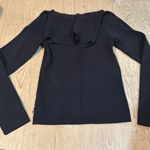 Tommy Hilfiger  black cotton long sleeve mock neck sweater size medium Photo 4