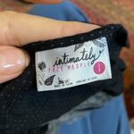 Free People INTIMATELY  BLACK POLKA DOT CROP TOP LACE TRIM Photo 1