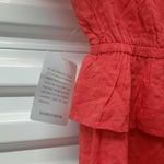 Nsr Kailani Dress Women's XS Extra Small Red Short Sleeve Tiered Ruffle Casual Photo 6