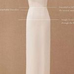 BHLDN x Amsale Olympia Gown Ivory Cream Women's Size 4 NWT FLAWS Photo 5