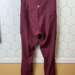 Halara  Wine UltraSculpt™ High Waisted Tummy Control Pocket Shaping - Size - XS Photo 5