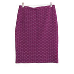 Leota Geometric Pencil Skirt Purple Career Office Workwear M Photo 0