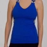 Lululemon Women's Blue Cross Back Strap Tank Top Size 8 Photo 0