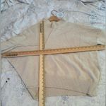 Grade & Gather  Asymmetrical Sweater Womens Small Cream Knit Mock Neck Wool Blend Photo 8