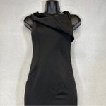 Metisu Black One Shoulder Split Fishtail Mermaid Maxi Dress Size‎ XS Photo 1