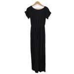 JustFab Cuff Sleeve Drawstring Jumpsuit Size S NW Sample tag. 
Chest 36” Photo 6