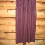 Mac Duggal  35109 Womens Purple Embellished Flutter Sleeve Gown Dress Photo 8