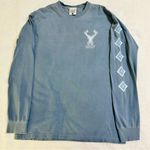 Jadelynn Brooke Blue Long Sleeve Tee with White Accents Photo 0