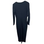 All that jazz Dress Black Long Sleeve Maxi Party Career Vintage 90s Houndstooth Photo 7