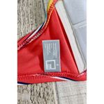 BOGOF JC Penney Side Support Multi Striped Swimwear Bikini Top SMALL Strapless Red Photo 3