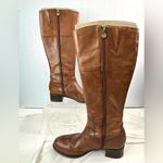 Etienne Aigner  10 Tall Tan Brown Heeled Riding Boots Photo 8